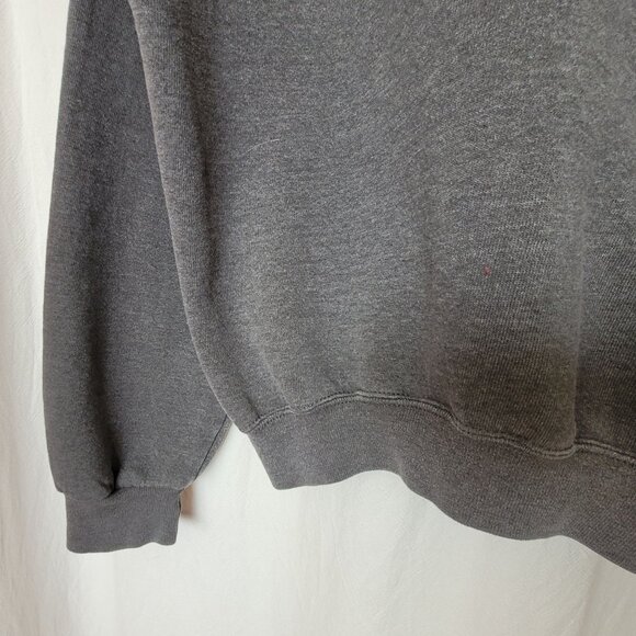Y2K Russell Athletic Mens Dark Gray Crewneck Sweatshirt Size M? READ Grunge - Picture 6 of 7